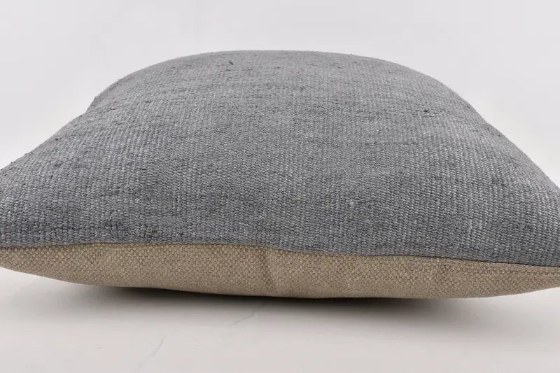 Turkish Kilim Pillow, Tapestry Pillow Cover, Kilim Pillow Cover, Living Room Throw Pillow, Pillow Case, 24x24 Gray Pillow Case, Pillow for Sofa - 5