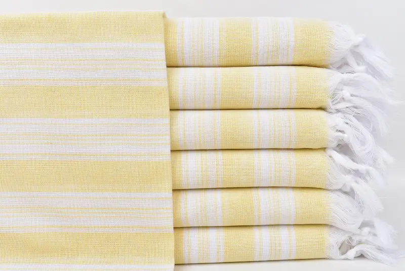 Sand-Resistant Peshtemal, Memorial Gift, Custom Gift, 70x40 Cotton Striped Towel, Peshtemal Towel, Organic Towel, Personalized Towel, Organic towel - 1