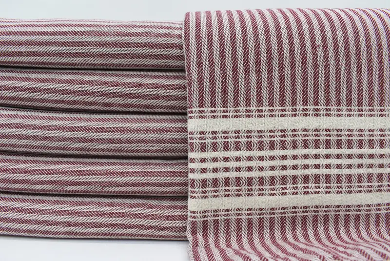 Summer Towel, 68x38 Cotton Striped Towel, Handmade Gift, Valentines Day Gift Idea, Personalized Gifts, Handmade Turkish Towel, Gift For Him - 1