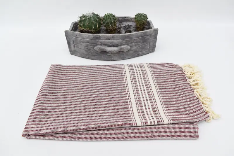 Summer Towel, 68x38 Cotton Striped Towel, Handmade Gift, Valentines Day Gift Idea, Personalized Gifts, Handmade Turkish Towel, Gift For Him - 3