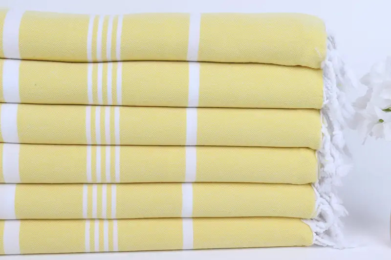 Cotton towel, Decorative Towel, Turkish bath towel, 70x40 Cotton Striped Towel, Handwoven Turkish bath towel, Personalized Wedding Gift, Family Gift - 3