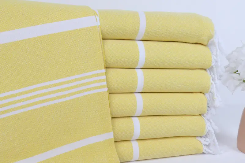 Cotton towel, Decorative Towel, Turkish bath towel, 70x40 Cotton Striped Towel, Handwoven Turkish bath towel, Personalized Wedding Gift, Family Gift - 1