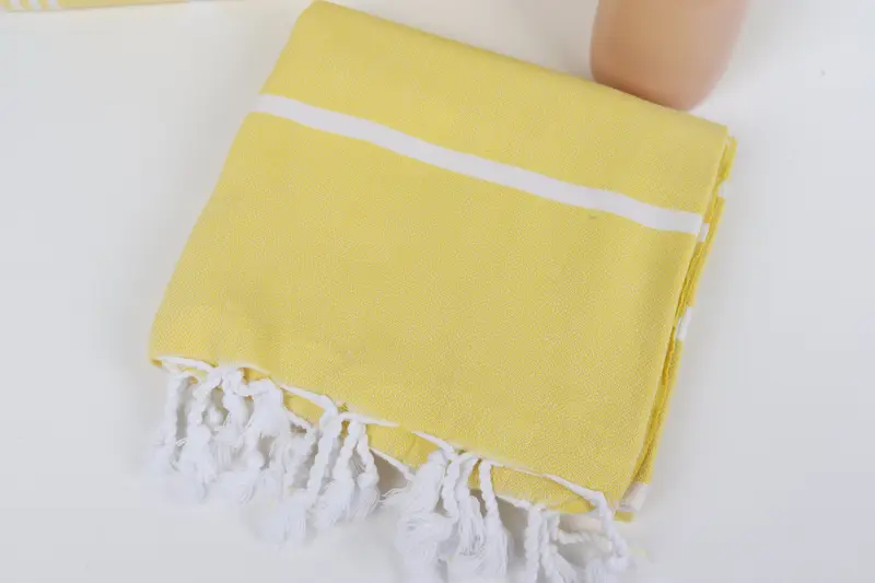 Cotton towel, Decorative Towel, Turkish bath towel, 70x40 Cotton Striped Towel, Handwoven Turkish bath towel, Personalized Wedding Gift, Family Gift - 5