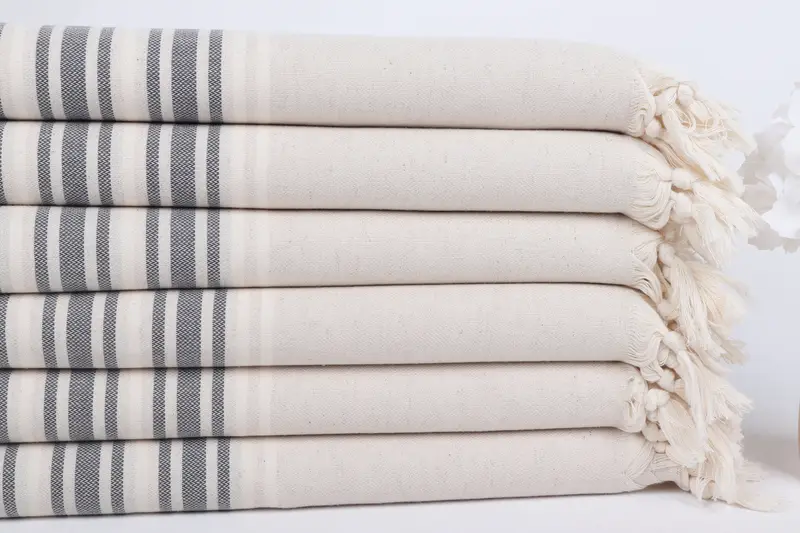 Bridesmaid Gift Towel, Home Decor Gifts, Summer Gift Ideas, Cute Beach Towel, Bachelorette Party Favors, 70x40 Linen Striped Towel, Gift Boxes Towel - 3
