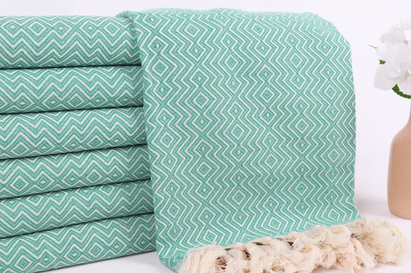 Personalized Towel, Turkish bath towel, 70x38 Cotton Diamond Towel, Turkish Towel USA, Monogram Towels, Personalized Gift For Him, Holiday Towel - 2