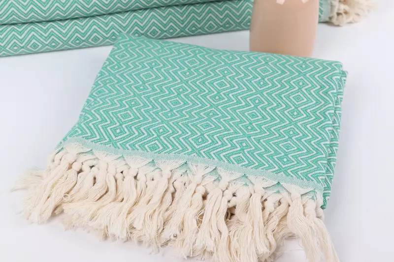 Personalized Towel, Turkish bath towel, 70x38 Cotton Diamond Towel, Turkish Towel USA, Monogram Towels, Personalized Gift For Him, Holiday Towel - 5