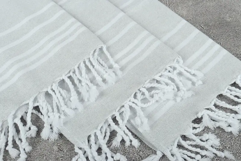 Wedding Anniversary Gift, 38x18 Cotton Striped Towel, Personalized Gifts, Wedding Gift, Gifts For Him, Home Gift, Guest Towel, Small Bath Towels - 5