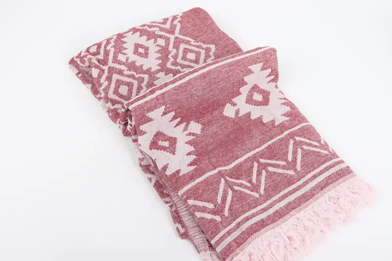 Wedding Favors, 74x40 Cotton Geometric Towel, Personalized Home Gift Wedding, Monogrammed Beach Towel, Embroidery Towels, Organic towel - 7