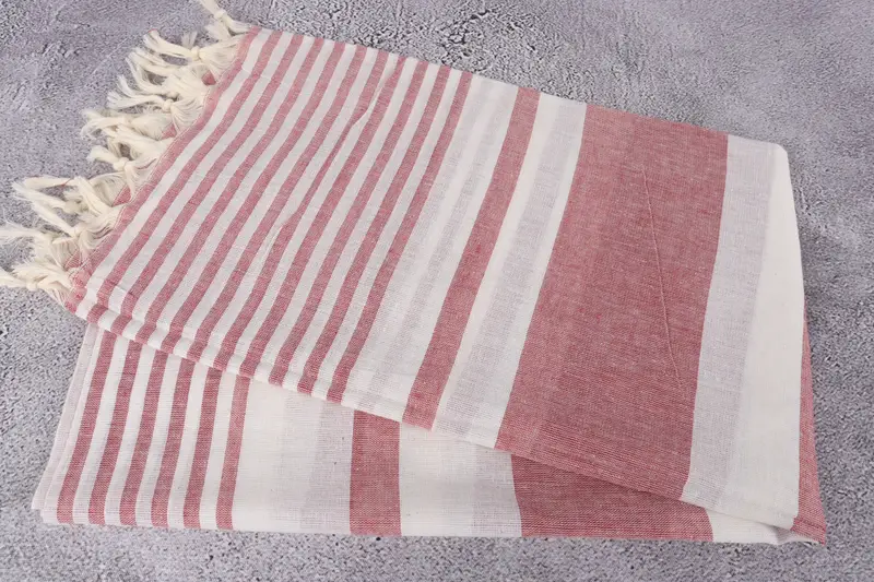 Handmade Turkish Towel, Beach Towel Gift, Organic Beach Towel, Personalized Towel, Unique Gift, Yoga Towel, 70x40 Cotton Striped Towel, Gift For Him - 6