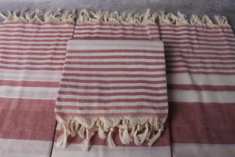 Handmade Turkish Towel, Beach Towel Gift, Organic Beach Towel, Personalized Towel, Unique Gift, Yoga Towel, 70x40 Cotton Striped Towel, Gift For Him - 4
