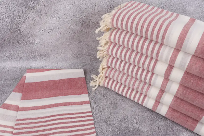 Handmade Turkish Towel, Beach Towel Gift, Organic Beach Towel, Personalized Towel, Unique Gift, Yoga Towel, 70x40 Cotton Striped Towel, Gift For Him - 2