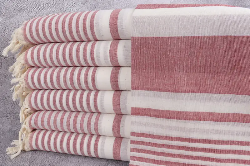 Handmade Turkish Towel, Beach Towel Gift, Organic Beach Towel, Personalized Towel, Unique Gift, Yoga Towel, 70x40 Cotton Striped Towel, Gift For Him - 1