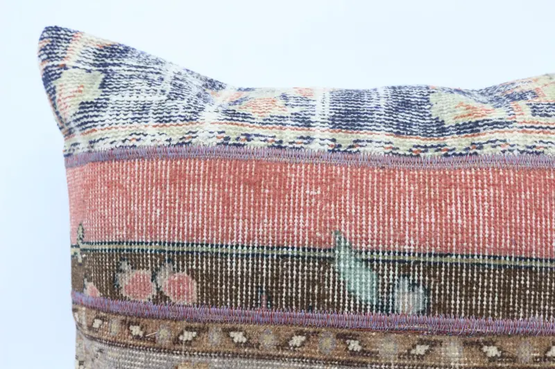 Ethnical Kilim Rug Pillow, Pillow for Couch, Sofa Bolster Pillow Case, Pillow Sham, 28x28 Green Pillow, Turkish Kilim Pillow, Square Throw Cushion - 2