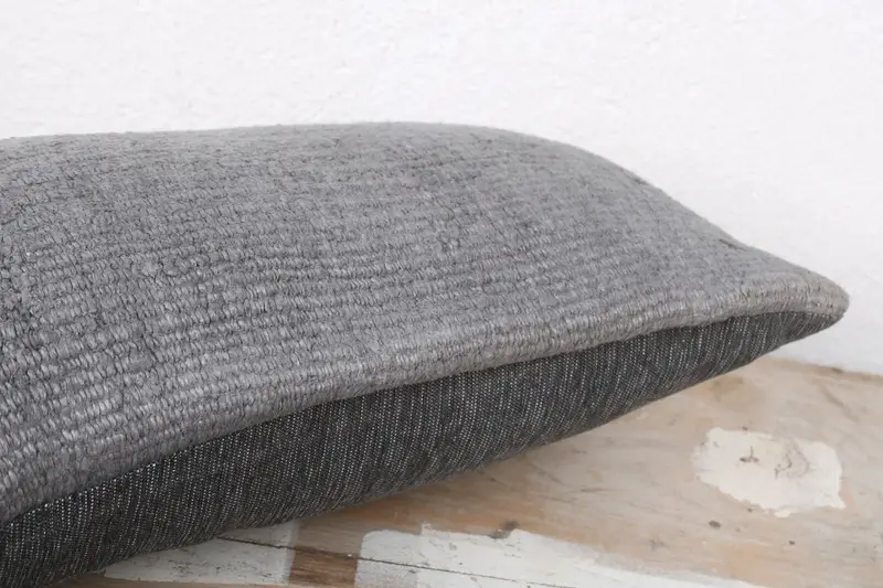 8x16 Gray Pillow, Gift Pillow, Vintage Kilim Throw Pillow, Cushion Cover, Kilim Cushion Sham, Handwoven Pillow Cover Cushion Cover - 6