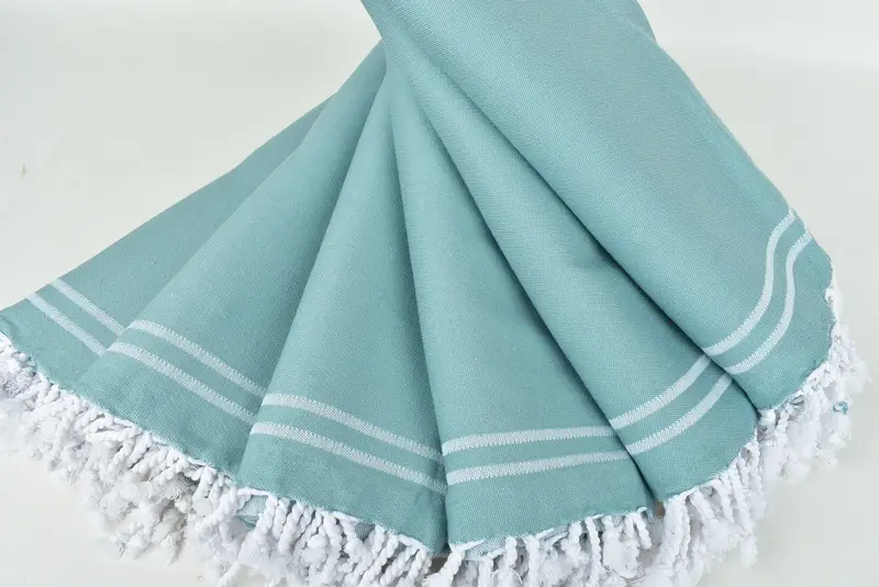 Organic Turkish towel, Quick-dry towel, Monogrammed Turkish Towel, Monogrammed Beach Towel, Gift Towel, Yoga Towel, 70x40 Cotton Star Design Towel - 6