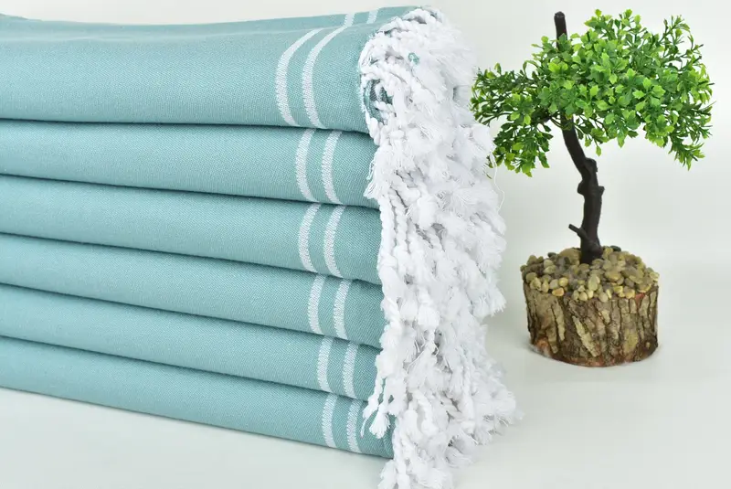 Organic Turkish towel, Quick-dry towel, Monogrammed Turkish Towel, Monogrammed Beach Towel, Gift Towel, Yoga Towel, 70x40 Cotton Star Design Towel - 5