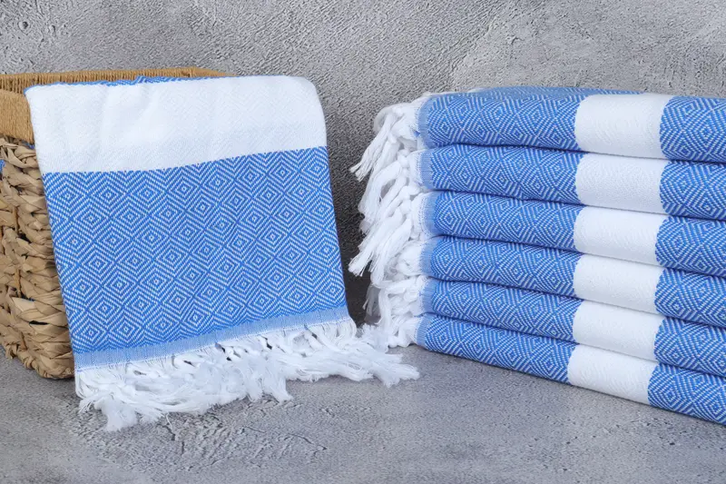 Grandma Gift, Turkish towel bulk order for wedding gifts, Wedding Gifts Towel, Beach Towel Bulk, Turkish towel, 70x40 Cotton Diamond Towel - 3