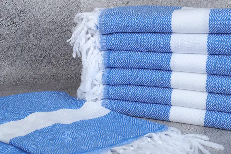 Grandma Gift, Turkish towel bulk order for wedding gifts, Wedding Gifts Towel, Beach Towel Bulk, Turkish towel, 70x40 Cotton Diamond Towel - 2