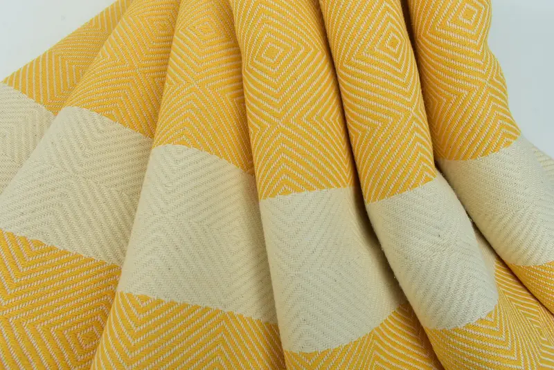 Organic towel, Personalized Wedding Gift, Beach Size Towel, Custom Wedding Gift, Wedding Day Gift For Bride, Yoga Towel, 80x40 Cotton Diamond Towel - 5