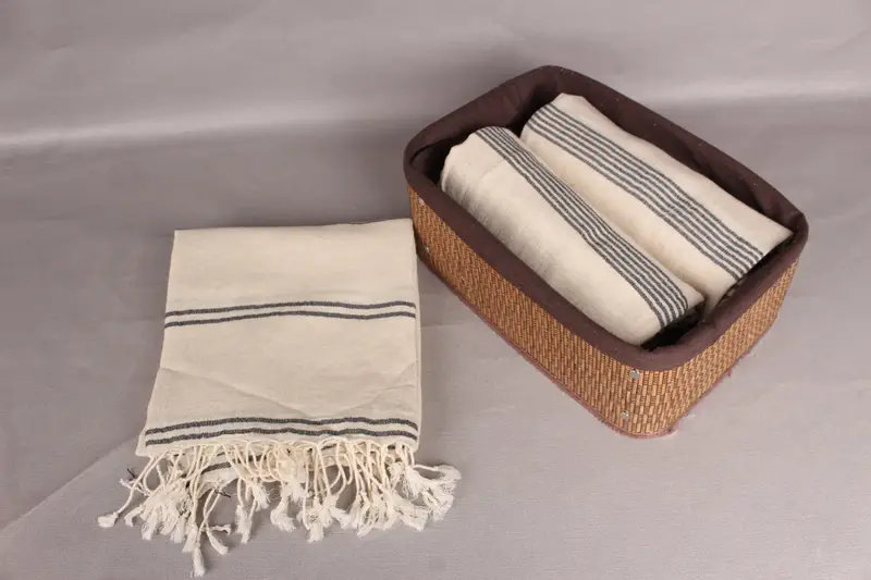 Personalized Gift, Turkish Towel Beach, Luxury towel, 80x36 Cotton Striped Towel, Wedding Gift Ideas, Eco-friendly Turkish peshtemal towel - 5