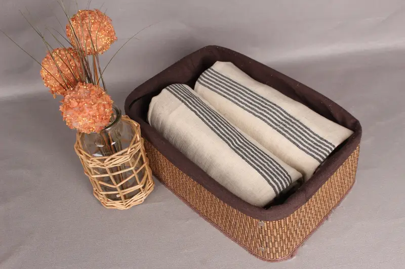 Personalized Gift, Turkish Towel Beach, Luxury towel, 80x36 Cotton Striped Towel, Wedding Gift Ideas, Eco-friendly Turkish peshtemal towel - 4