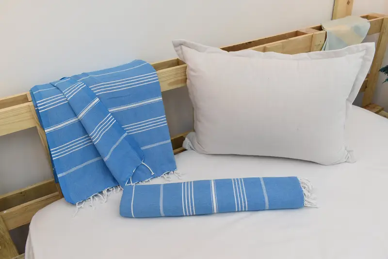Engagement Gift, Personalized Gifts, Turkish Bedspread, Best Friend Wedding Gift, Bridesmaid Gifts, Custom Wedding Gifts, 96x80 Cotton Striped Towel - 5