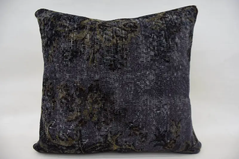 Turkish Gift Cushion Cover, Gift for Mom 60x60 cm Blue Pillow Cover - 1