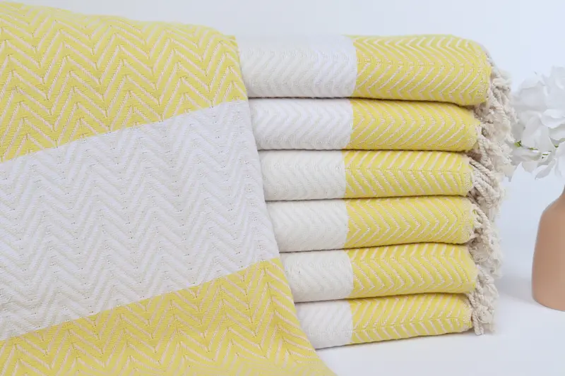 Bachelorette Party Gifts, 70x40 Cotton Zig zag Towel, Housewarming Gift, Fouta towel, Bridal Party Gifts, Personalized Turkish Beach Towel - 1