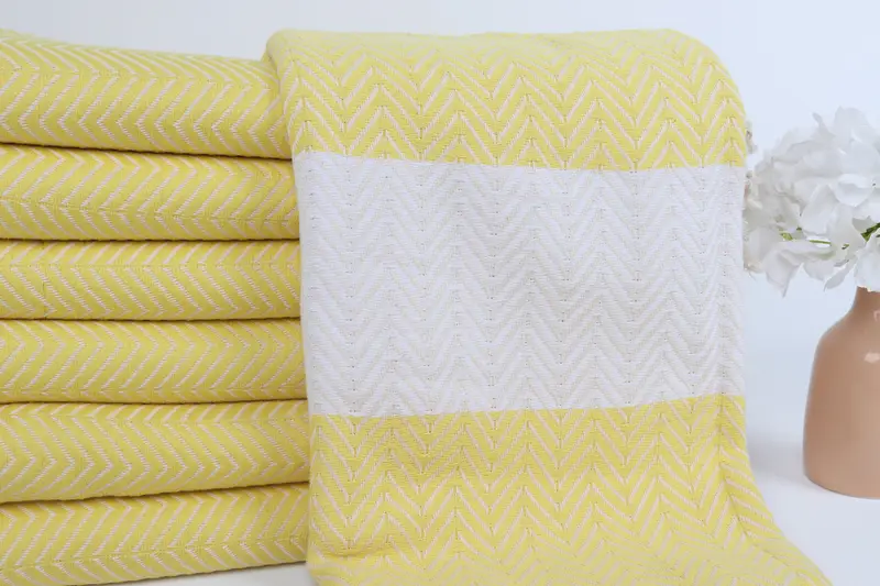 Bachelorette Party Gifts, 70x40 Cotton Zig zag Towel, Housewarming Gift, Fouta towel, Bridal Party Gifts, Personalized Turkish Beach Towel - 2