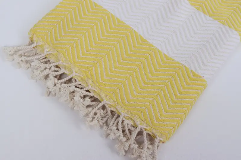 Bachelorette Party Gifts, 70x40 Cotton Zig zag Towel, Housewarming Gift, Fouta towel, Bridal Party Gifts, Personalized Turkish Beach Towel - 7
