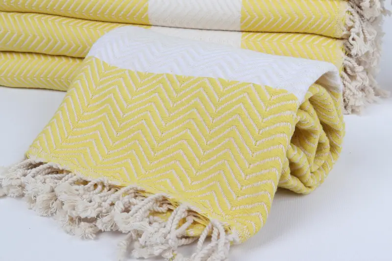 Bachelorette Party Gifts, 70x40 Cotton Zig zag Towel, Housewarming Gift, Fouta towel, Bridal Party Gifts, Personalized Turkish Beach Towel - 4