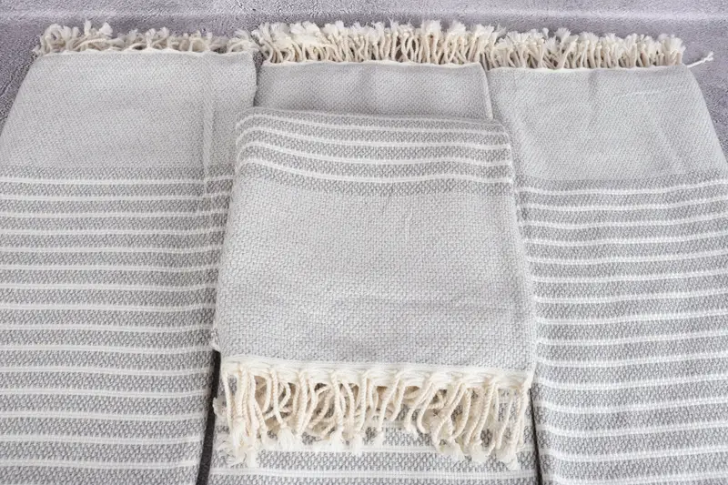 Bridal Party Gifts, Bachelor Party Favors, Large Turkish Towel, Travel Towel, 76x40 Cotton Striped Towel, Personalized Towel, Monogram Turkish Towel - 4