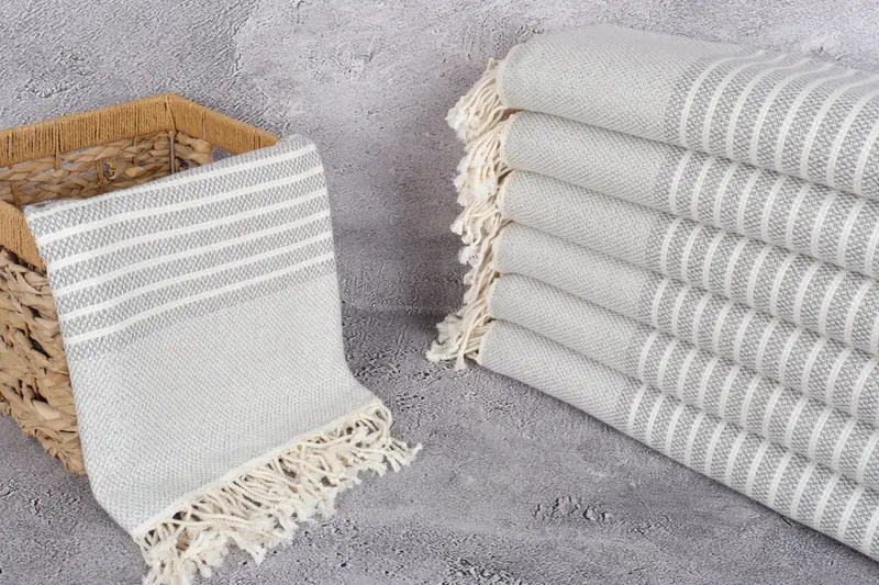 Bridal Party Gifts, Bachelor Party Favors, Large Turkish Towel, Travel Towel, 76x40 Cotton Striped Towel, Personalized Towel, Monogram Turkish Towel - 3