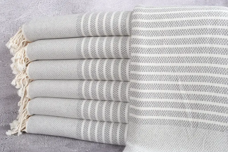 Bridal Party Gifts, Bachelor Party Favors, Large Turkish Towel, Travel Towel, 76x40 Cotton Striped Towel, Personalized Towel, Monogram Turkish Towel - 1