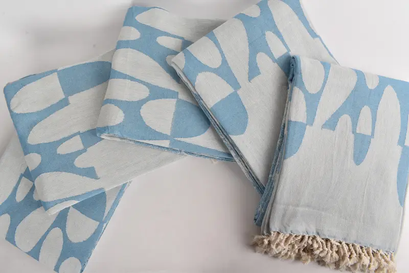 Turkish Cotton Throw Blanket, Throw Blanket Couch, Decorative Blanket, Spa Gift, Shower Curtain, Monogram Blanket, 100x80 Cotton Turtle Design Towel - 4