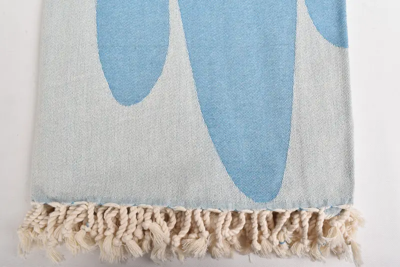 Turkish Cotton Throw Blanket, Throw Blanket Couch, Decorative Blanket, Spa Gift, Shower Curtain, Monogram Blanket, 100x80 Cotton Turtle Design Towel - 5