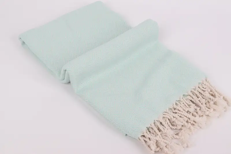 Personalized Gifts, Traditional Turkish peshtemal for hammam, Organic Turkish towel, Gift For Her, 70x40 Cotton Herringbone Towel, Family Gift - 6