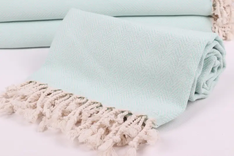 Personalized Gifts, Traditional Turkish peshtemal for hammam, Organic Turkish towel, Gift For Her, 70x40 Cotton Herringbone Towel, Family Gift - 4