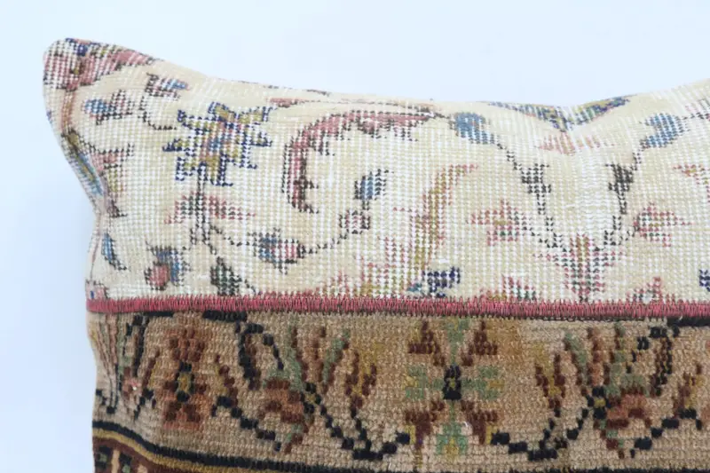Vintage Kilim Pillow, Patio Pillow Sham, Ethnical Kilim Rug Pillow, Pillow Sham, Pillow for Sofa, Ottoman Pillow Sham, 28x28 White Cushion Case - 2