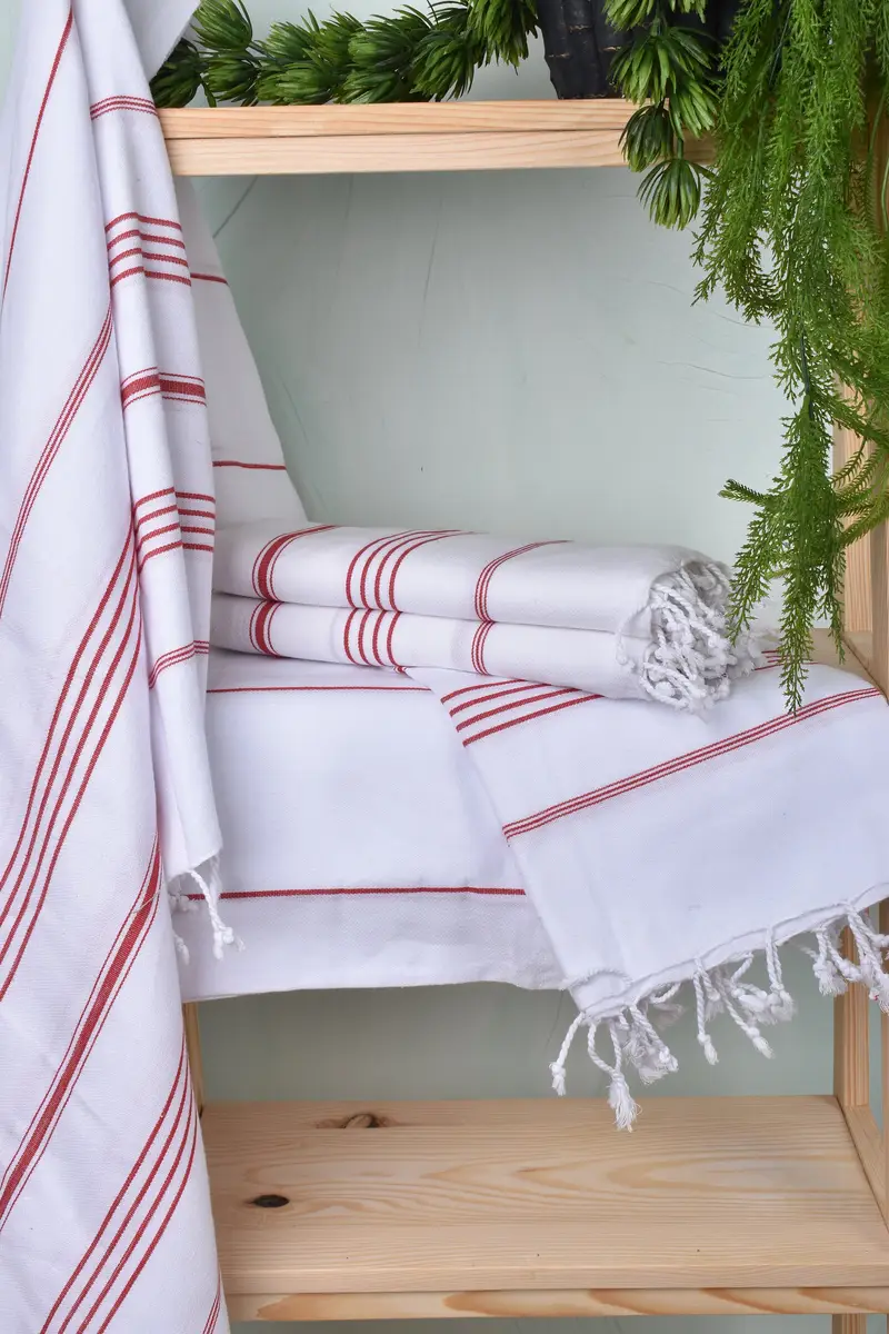 Best Beach Towel, Quick-dry peshtemal, 70x40 Cotton Striped Towel, Home Gift, First Wedding Anniversary Gift, Wedding Towel, Home Decor Gifts - 6