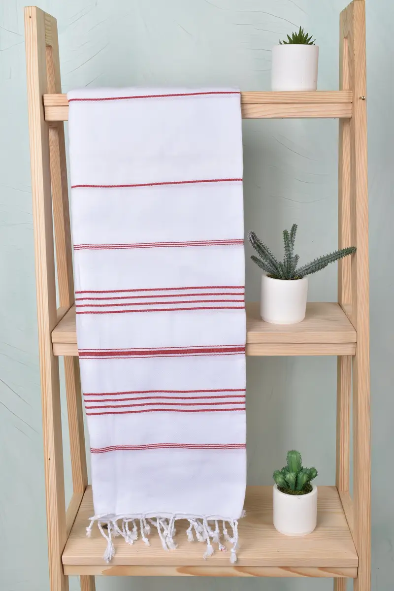 Best Beach Towel, Quick-dry peshtemal, 70x40 Cotton Striped Towel, Home Gift, First Wedding Anniversary Gift, Wedding Towel, Home Decor Gifts - 8