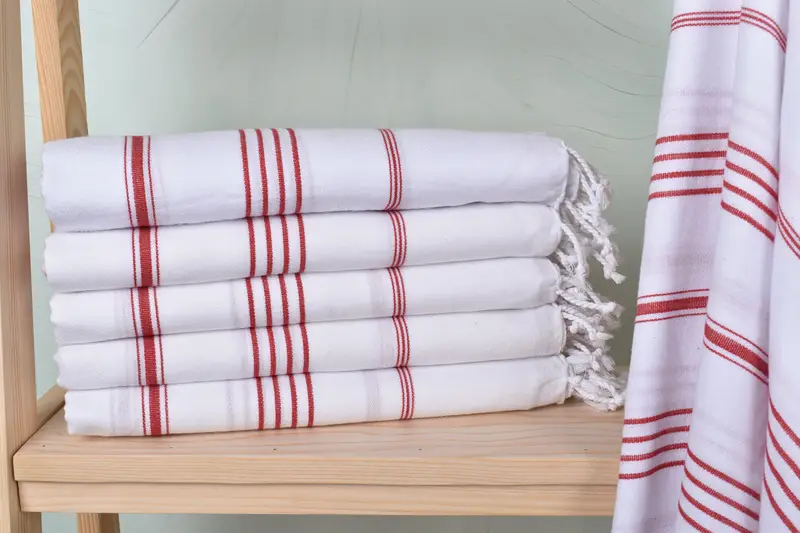 Best Beach Towel, Quick-dry peshtemal, 70x40 Cotton Striped Towel, Home Gift, First Wedding Anniversary Gift, Wedding Towel, Home Decor Gifts - 1