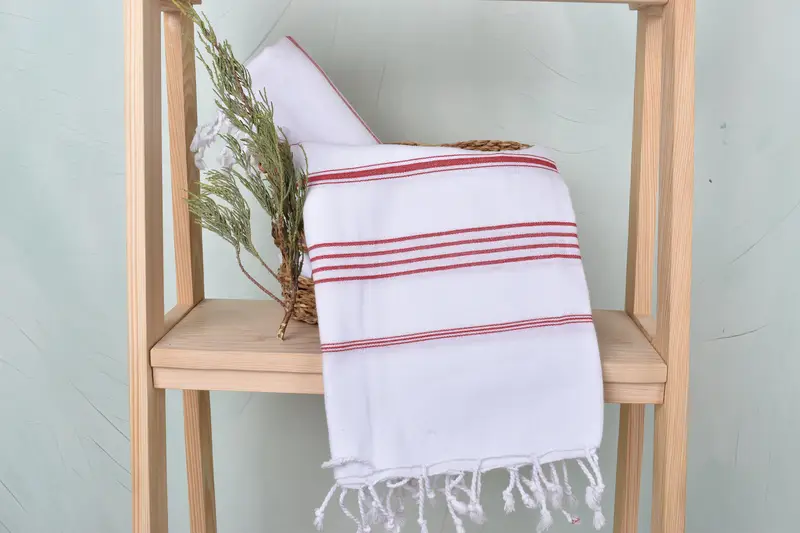 Best Beach Towel, Quick-dry peshtemal, 70x40 Cotton Striped Towel, Home Gift, First Wedding Anniversary Gift, Wedding Towel, Home Decor Gifts - 4