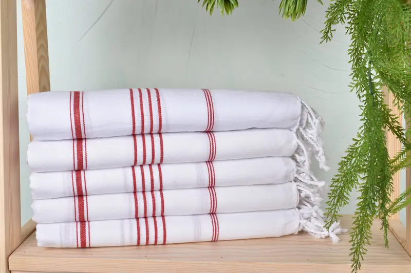 Best Beach Towel, Quick-dry peshtemal, 70x40 Cotton Striped Towel, Home Gift, First Wedding Anniversary Gift, Wedding Towel, Home Decor Gifts - 2