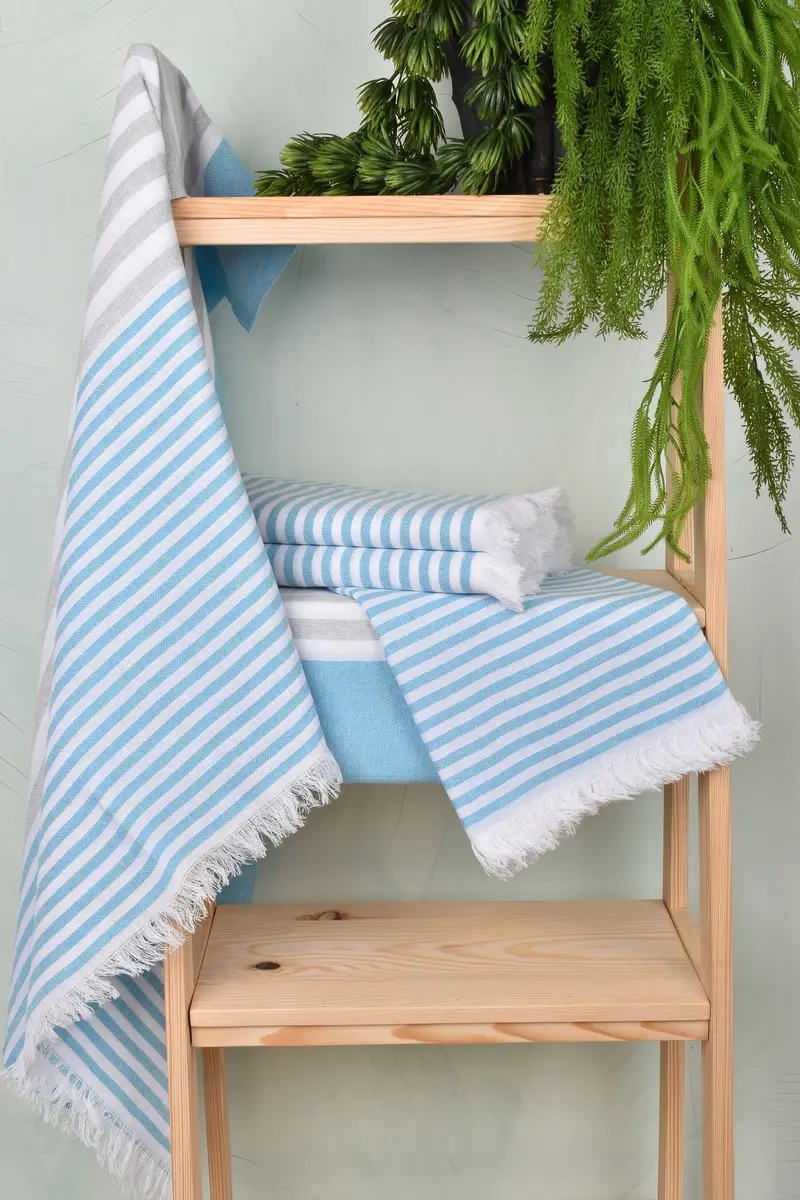 Personalized Bridesmaid Gift, 70x40 Cotton Striped Towel, Turkish bath towel, Baby Boy Gift, Bachelorette Party Gifts, Beach Towel Personalized - 6