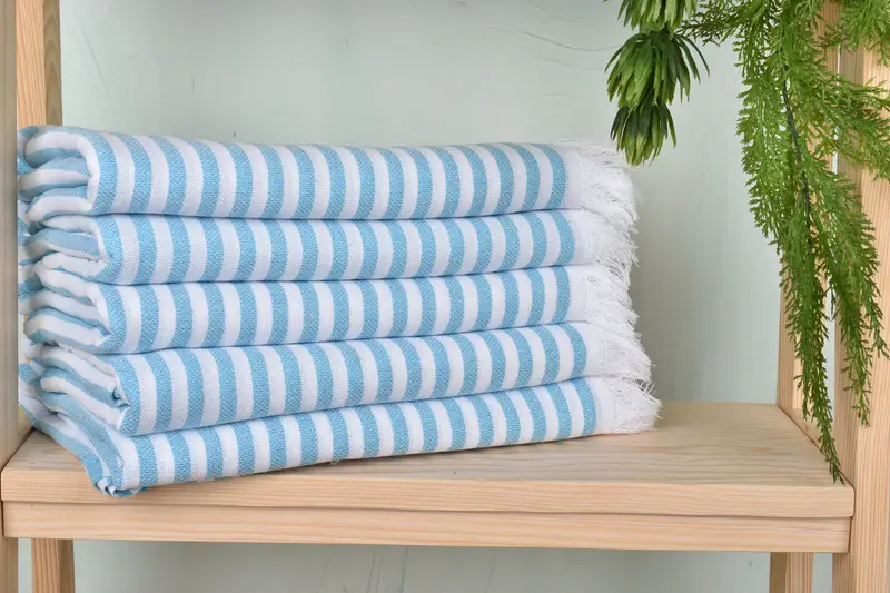 Personalized Bridesmaid Gift, 70x40 Cotton Striped Towel, Turkish bath towel, Baby Boy Gift, Bachelorette Party Gifts, Beach Towel Personalized - 2