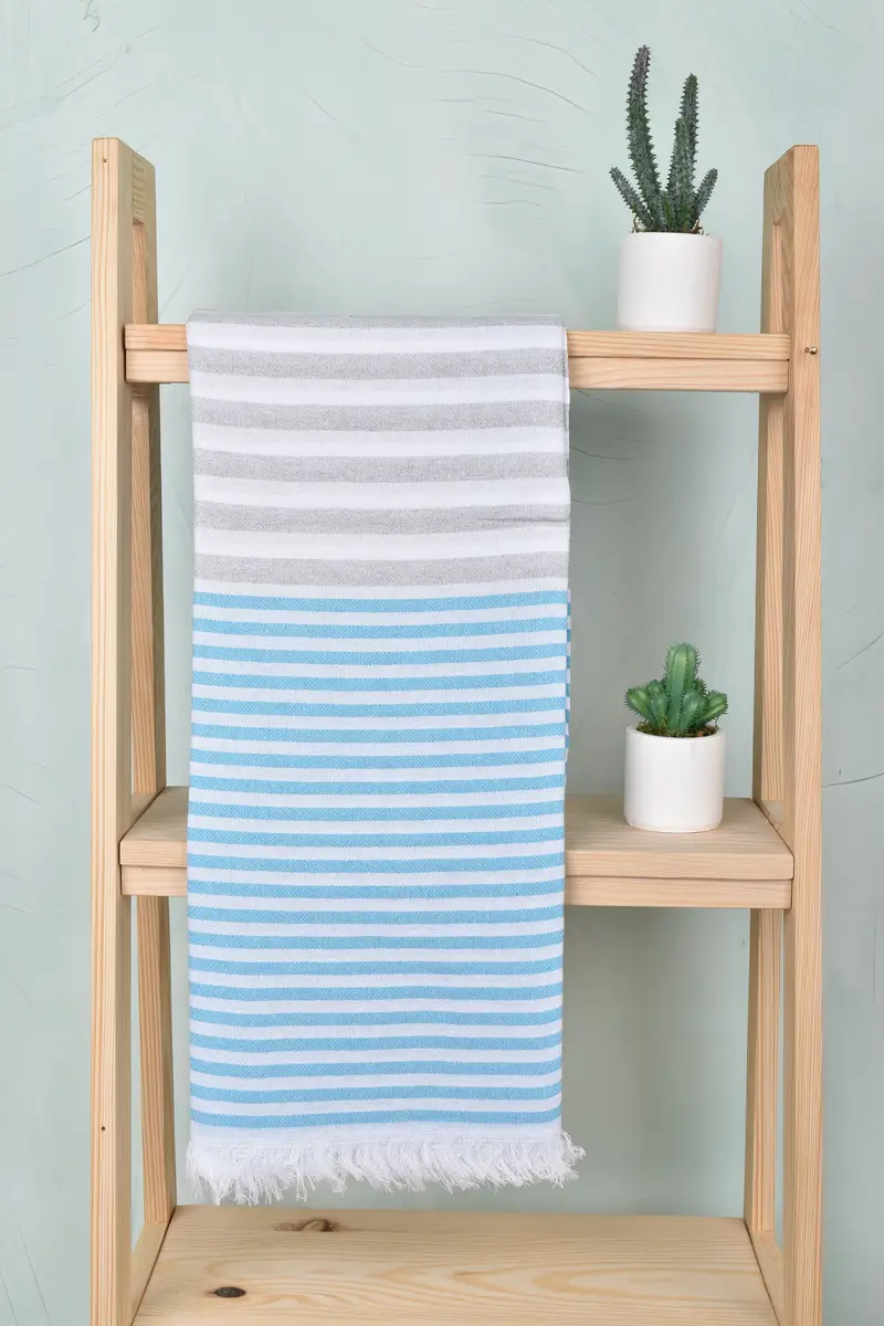 Personalized Bridesmaid Gift, 70x40 Cotton Striped Towel, Turkish bath towel, Baby Boy Gift, Bachelorette Party Gifts, Beach Towel Personalized - 8