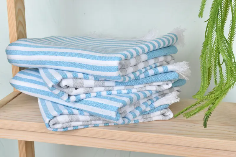 Personalized Bridesmaid Gift, 70x40 Cotton Striped Towel, Turkish bath towel, Baby Boy Gift, Bachelorette Party Gifts, Beach Towel Personalized - 7