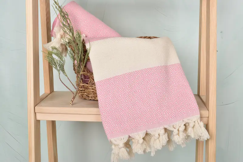 Girl Trip Party Favor, Organic Cotton Towel, Custom Wedding Gift, Custom Towel Beach, Monogram Turkish Towel, Organic Turkish towel, Valentines Gift - 4