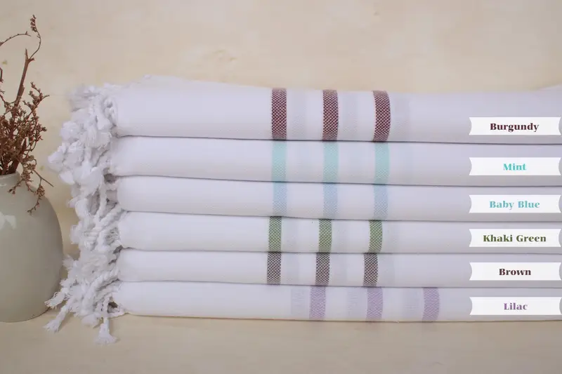Handmade Turkish hammam towel, 70x40 Cotton Striped Towel, Family Gift, Beach Towel Gift, Summer Gift Ideas, Luxury towel, Custom Wedding Gifts - 1